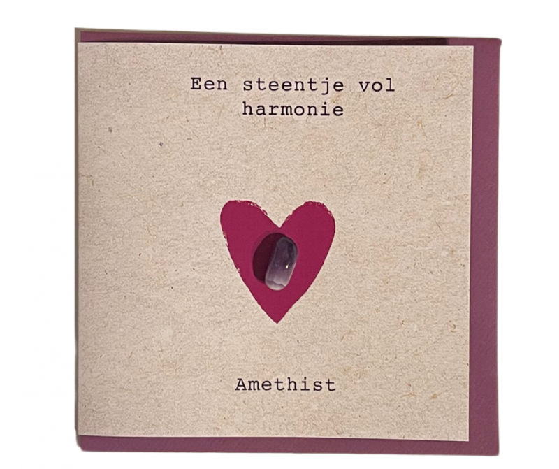 Een steentje vol harmonie: Amethist - Peer