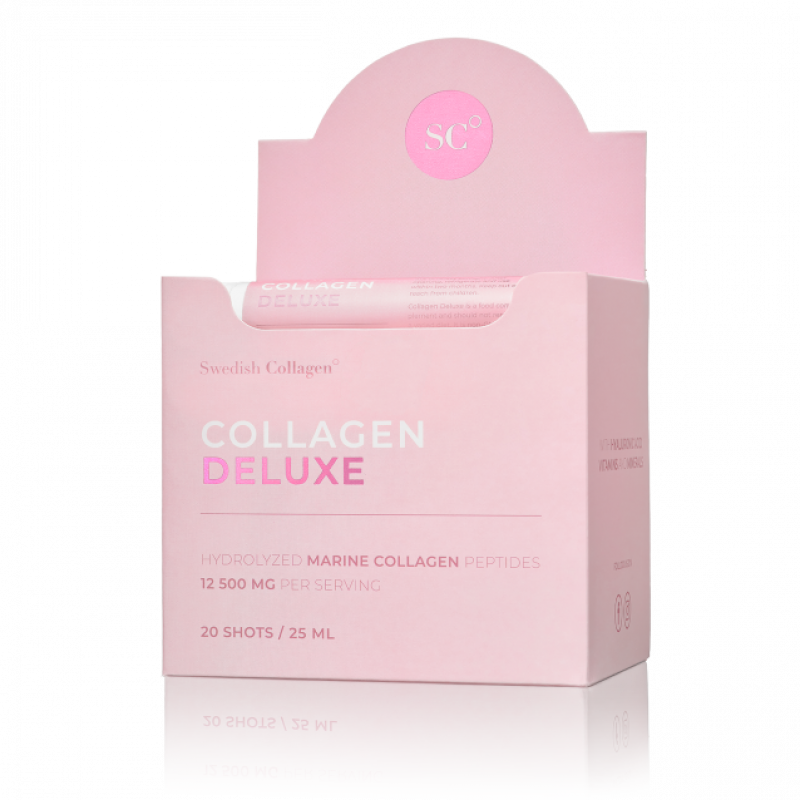 Vloeibaar Collageen drink (12500mg) SWEDISH COLLAGEN DELUXE - 20 Shots - Haaltert