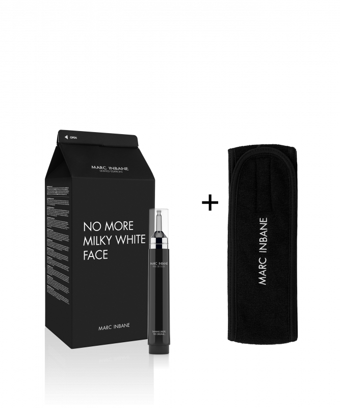 Set N°3 No More More Milky White Face  Tanning Drops 15ml - Gratis Headband