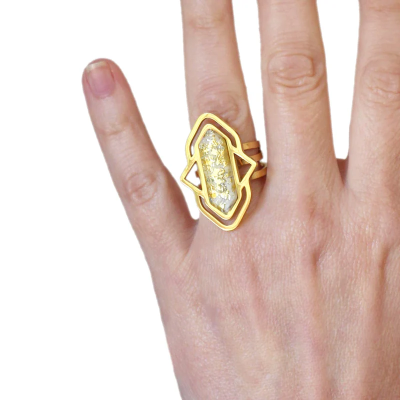 Heather Ring White - BAN047BL - Diest