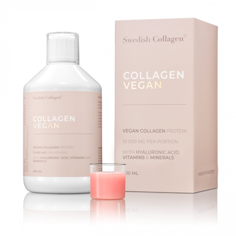 Vloeibare veganistische collageen drink (10000mg) SWEDISH VEGAN COLLAGEN - 500ml - Haaltert