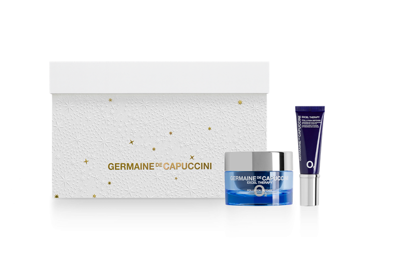 Kerstbox duo O2 hydraterende cream 50 ml + oogcrème  15 ml met toilettasje - Sint-Lievens-Houtem