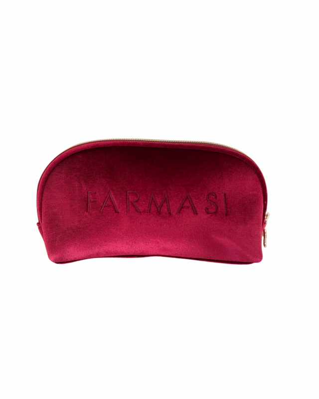 Rood fluwelen toilettas Farmasi - Peer