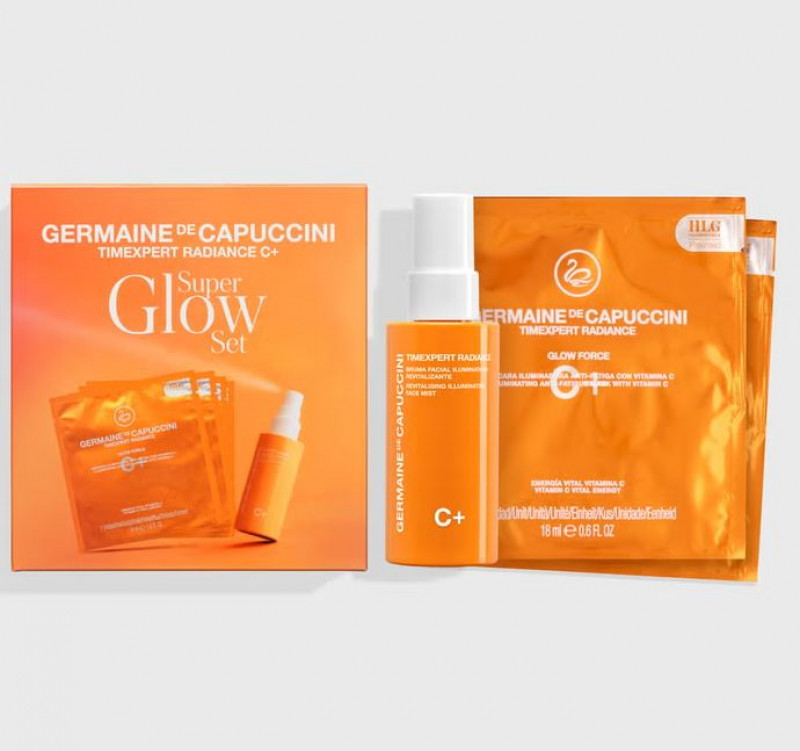 Timexpert Super GLOW set :Vit C Mist + 4 maskers  - Mortsel