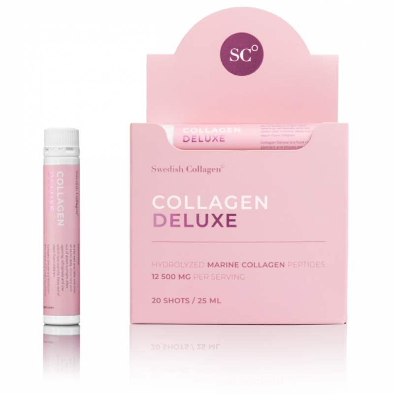 Vloeibaar Collageen drink (12500mg) SWEDISH COLLAGEN DELUXE - 30 shots - Haaltert