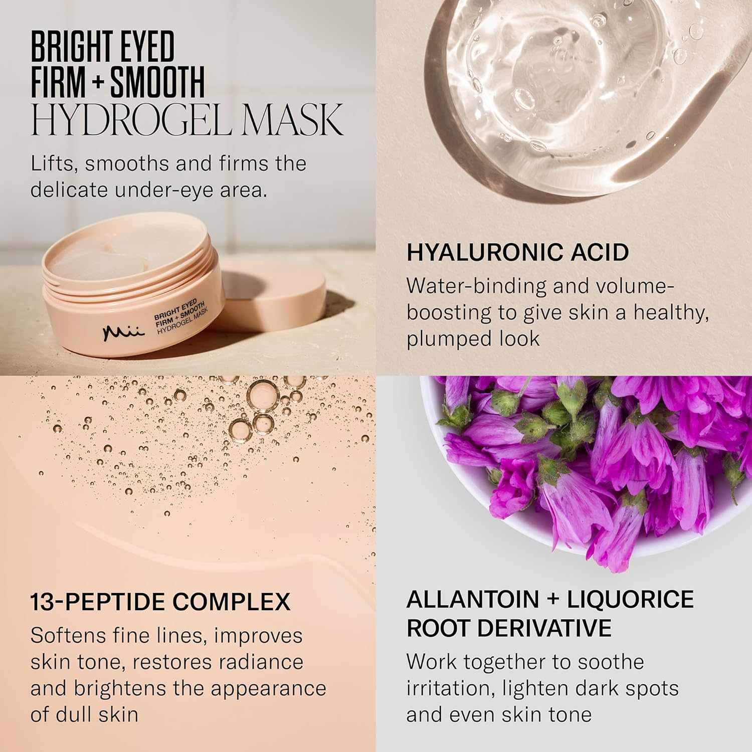 Bright Eyed Hydrogel Mask - Firm + Smooth - Gullegem