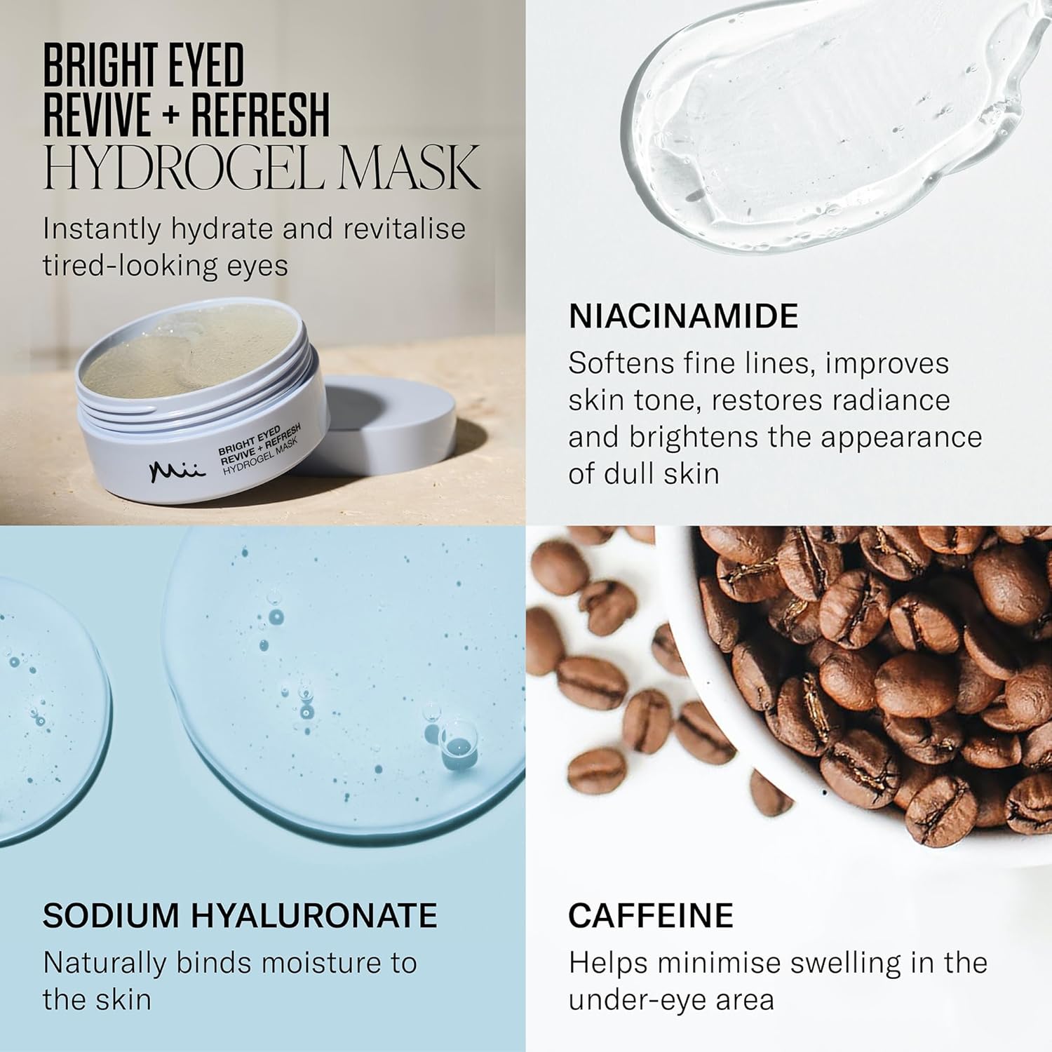 Bright Eyed Hydrogel Mask - Revive + Refresh - Gullegem