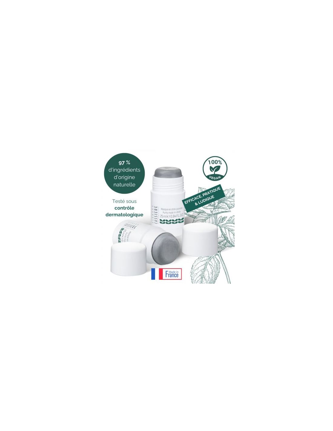 Masque en stick pureté 25 ml - Nevele