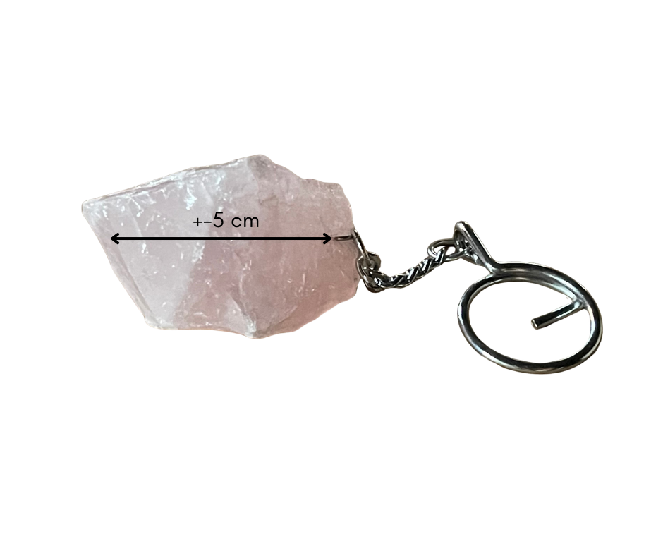 sleutelhanger rozenkwarts - Peer