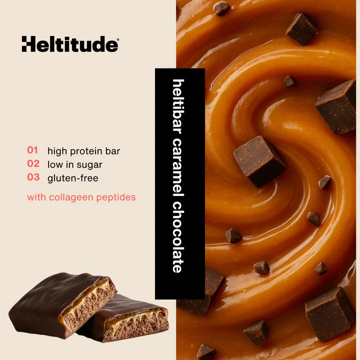 Helti Bar collageen chocolate caramel - Avelgem