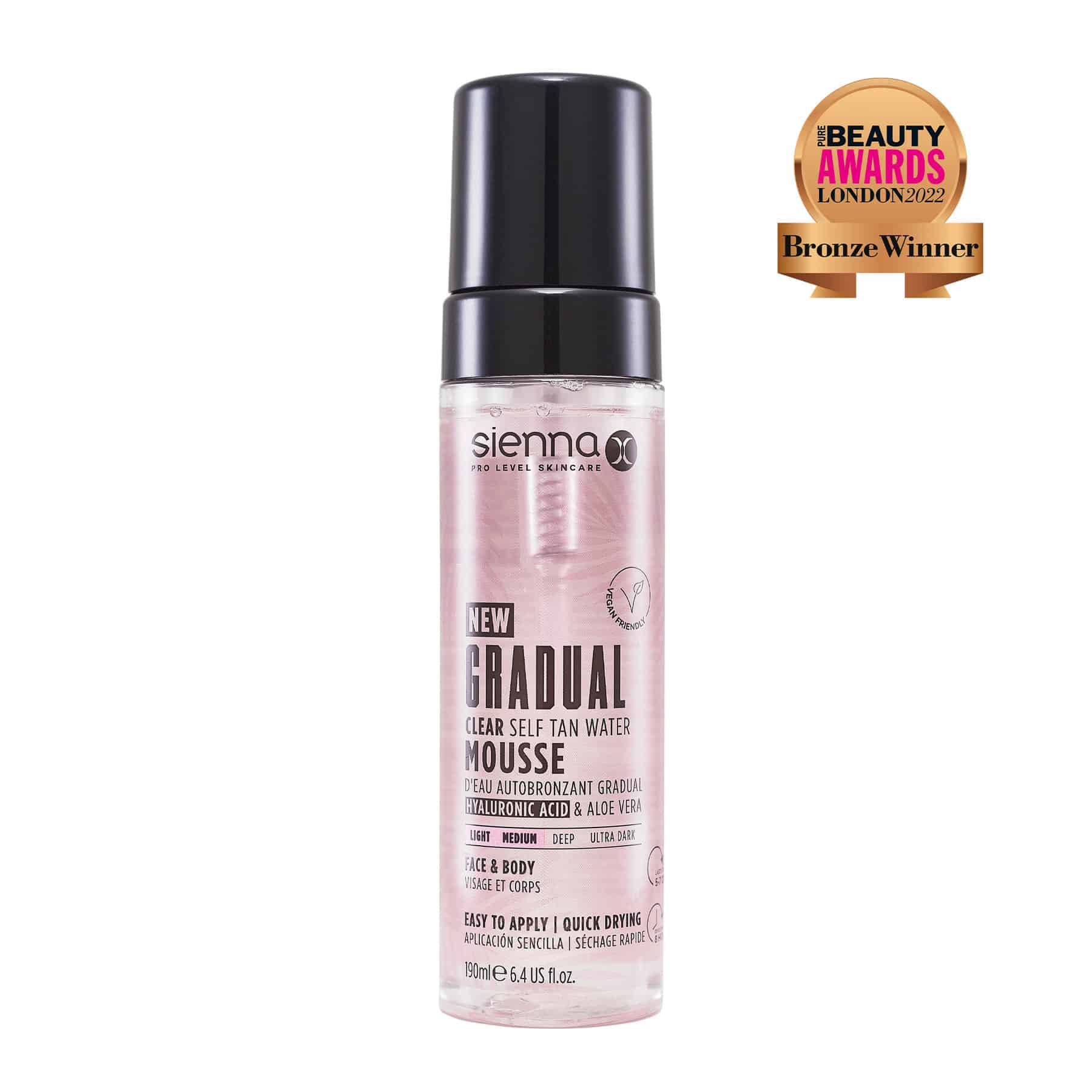 Gradual Self tan clear water mousse 200ml - Zoutleeuw